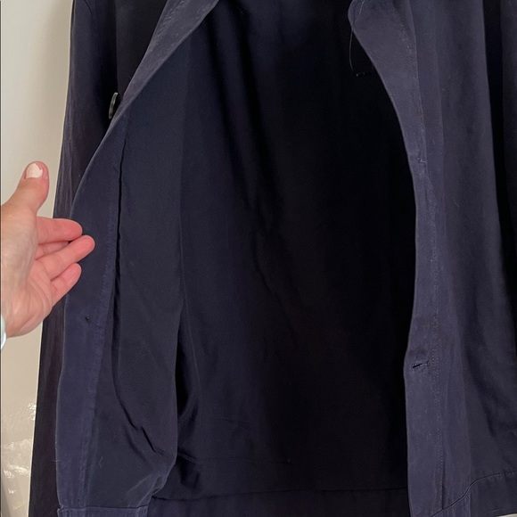 ZARA NEW Men's Indigo Blue Wax Effect Jacket, Size L - Picture 13 of 15